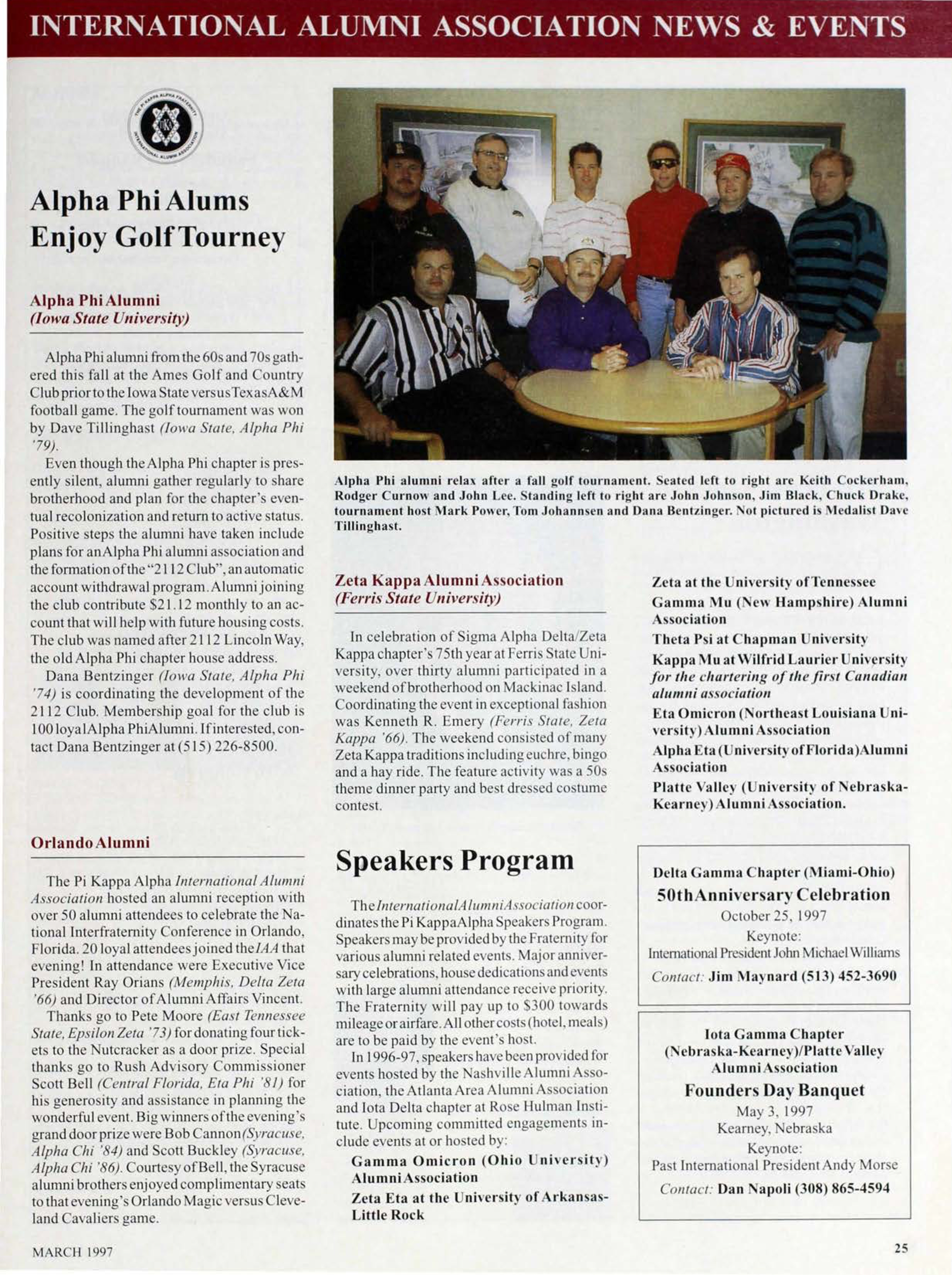 International Alumni Associates News & Event: Alpha Phi Alums Enjoy Gulf Tourney